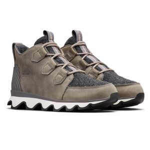 Sorel Quarry Kinetic Caribou Waterproof Leather Ankle Boots Women’s Size 10.5 US